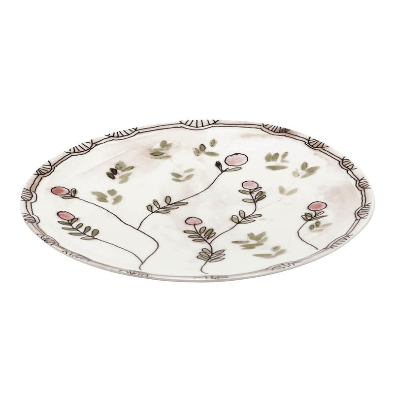 Marni Midnight Flowers Dinner Plates Set Of 2 - Mirtillo Nude image number 0